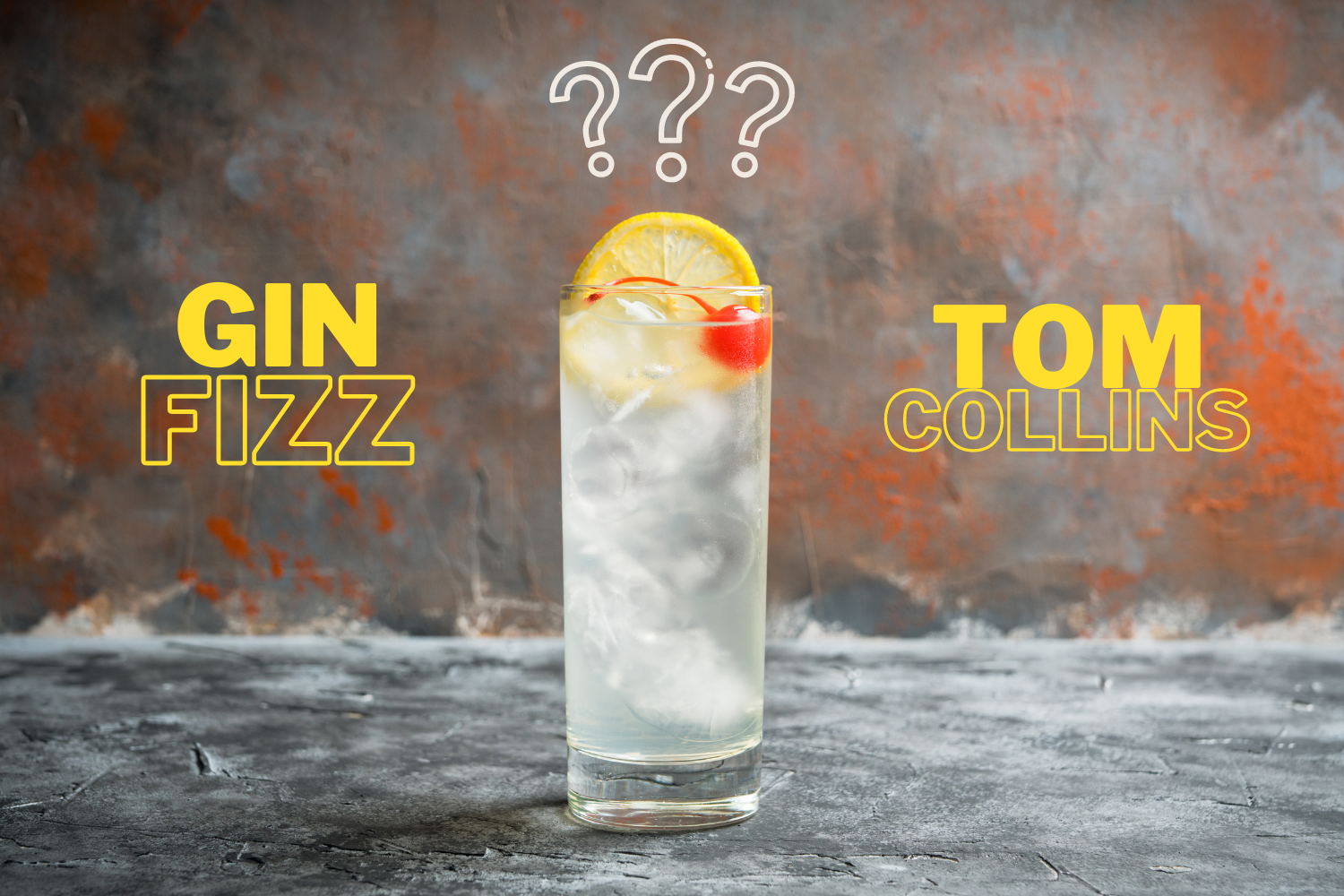 Unterschied zwischen Gin Fizz und Tom Collins?