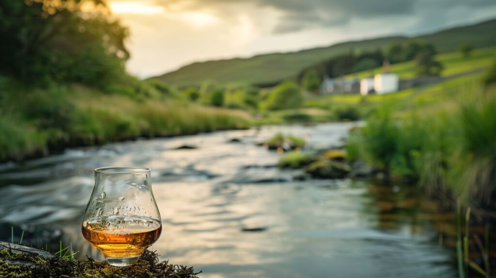 Glen Whisky Bedeutung in einer stilvollen Flasche auf rustikalem Holzhintergrund