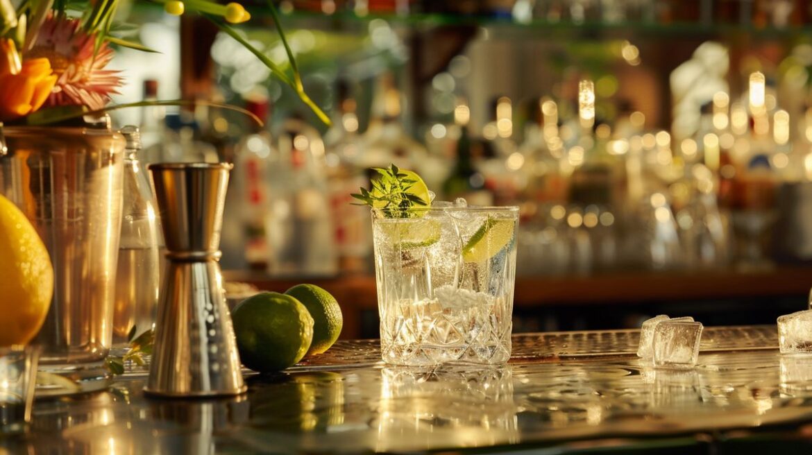 Bombay Gin mit was mischen: Kreative Cocktailideen und Mixgetränke auf einem Bild präsentiert