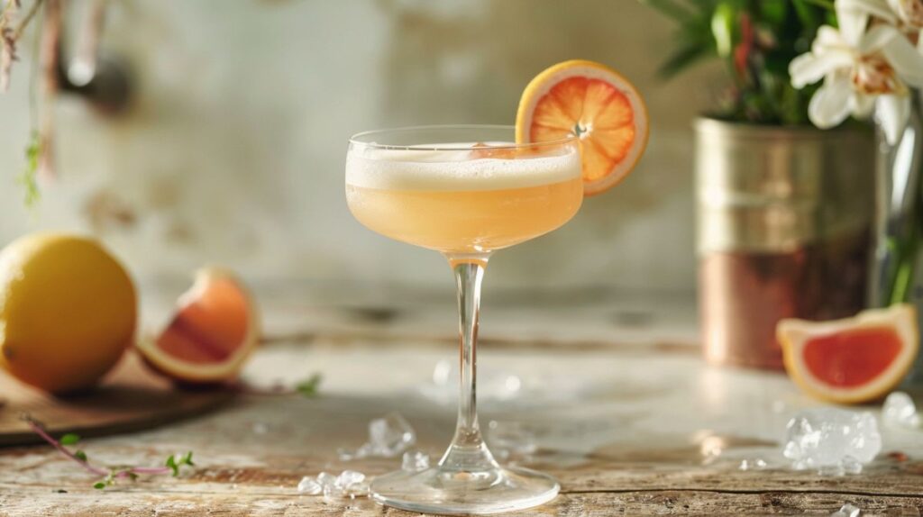 Cocktail mit Cointreau und Gin in einem eleganten Glas serviert