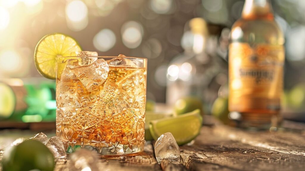 Sanbitter Rezepte mit Tonic, stilvoll serviert in eleganten Gläsern, perfekt für erfrischende Cocktails